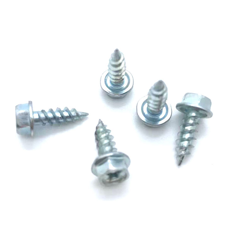 Hex Head Self Tapping Screw Zinc Plated
