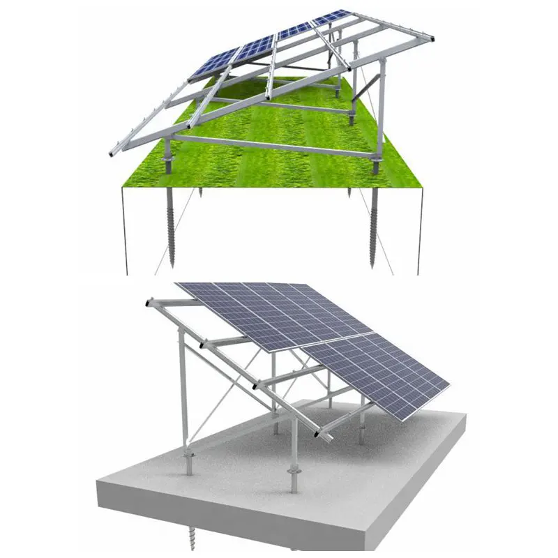 Solar Structure Aluminum Profile Mounting Brackets