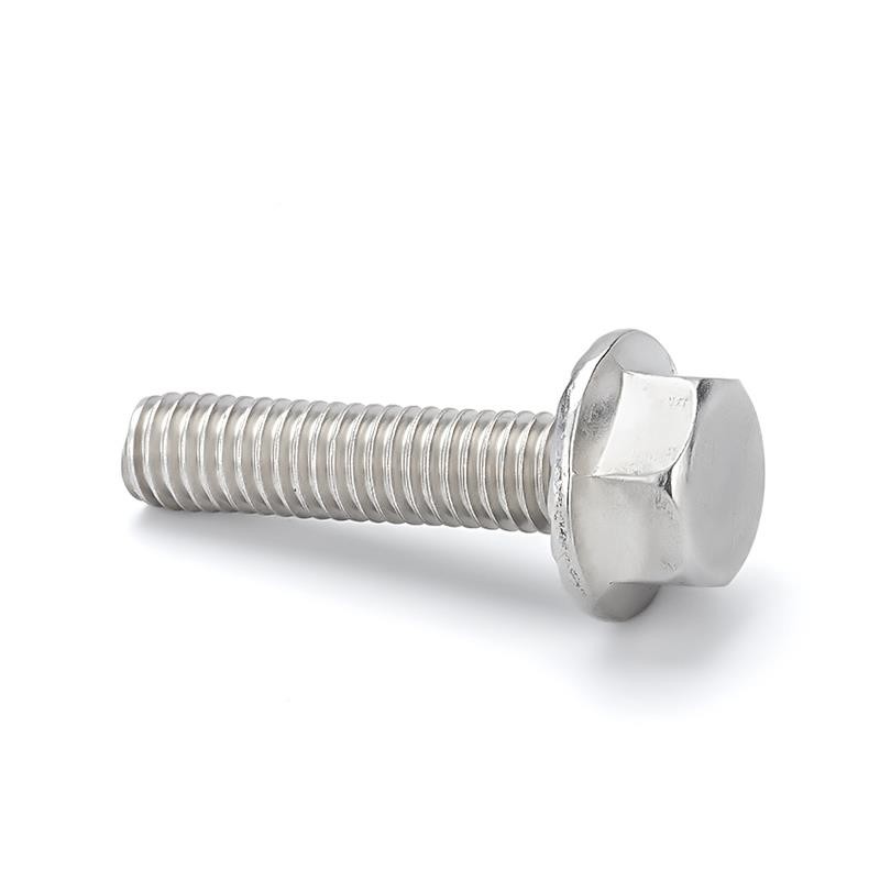 Stainless Steel Hexagon Flange Bolts With Serrated