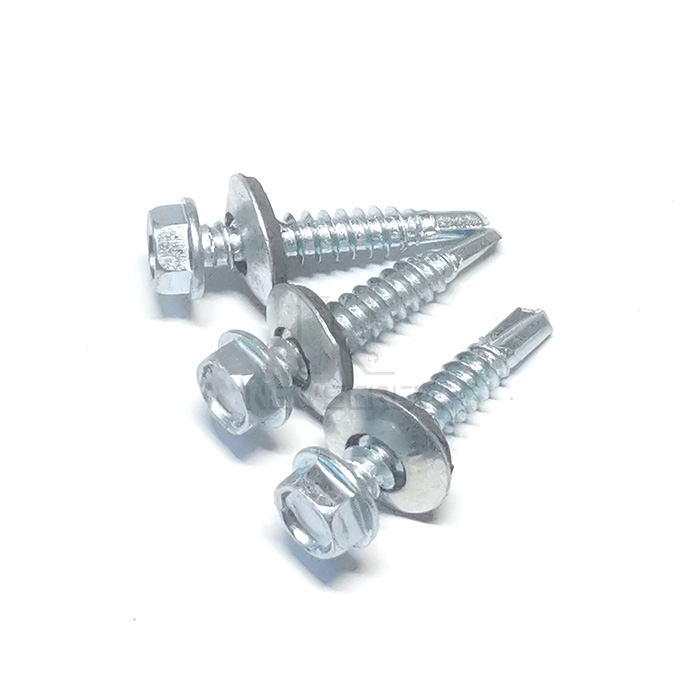 Hex Washer Head Self Drilling Screws with Epdm Washer - 2