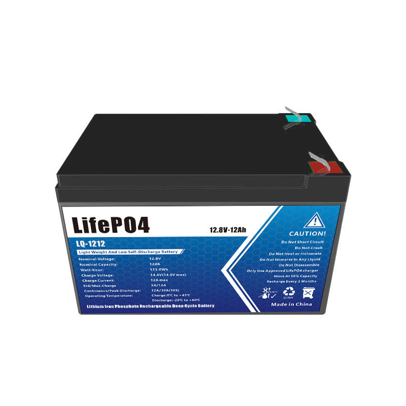 12.8V 12Ah LiFePO4 Lithium Battery
