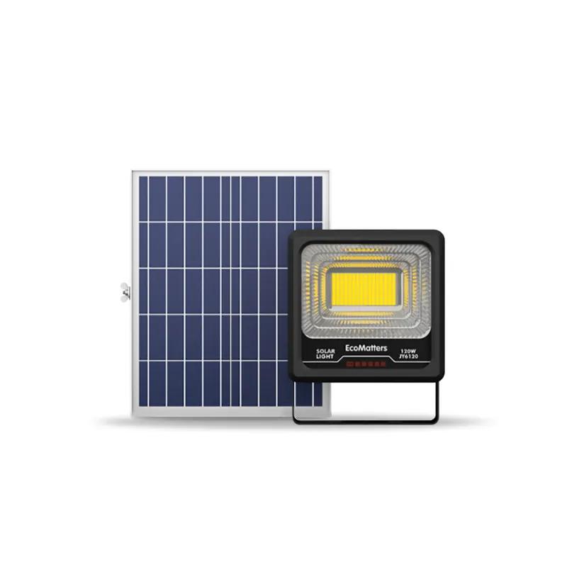 Vodotesné solárne LED svietidlo IP65 s výkonom 120 W
