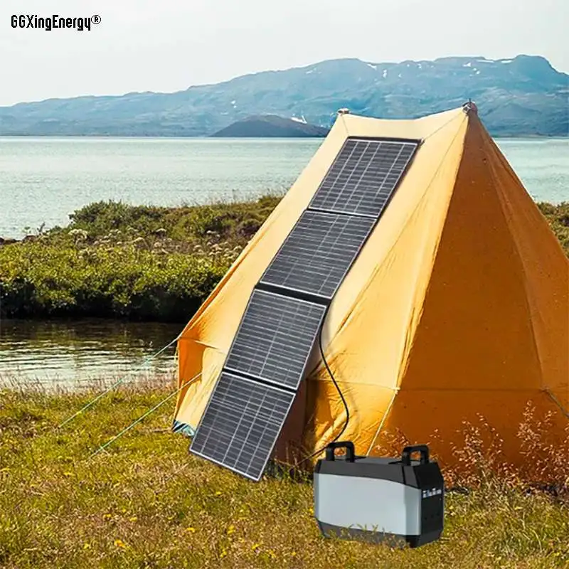 160W Folding Solar Blanket Panel for Camping, Caravan, Motorhome