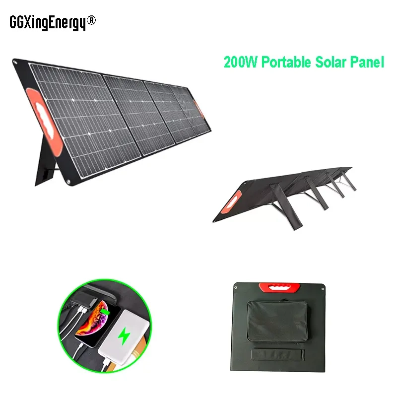 Painel solar portátil de 200 w - 1