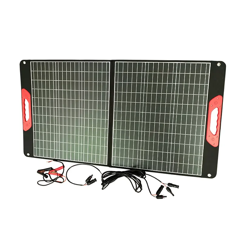 What are the advantages of foldable solar panels for camping?