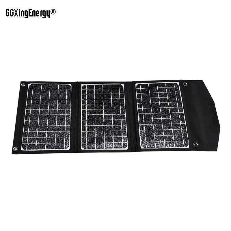 Cargador de panel solar plegable