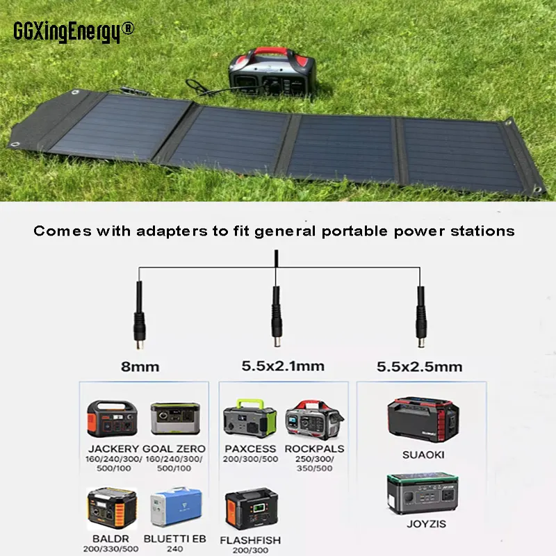 Paneles solares plegables portátiles para acampar - 2 
