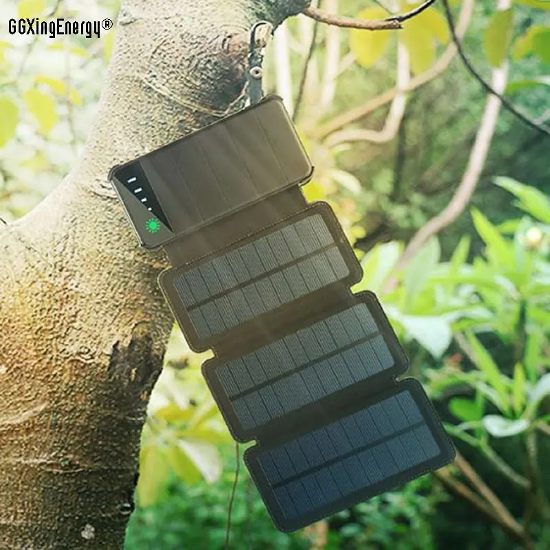 Bærbar solcellebatterilader