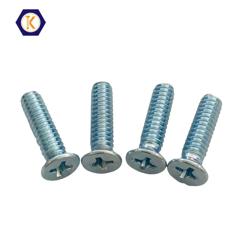 Flat Philip Head Machine Screw Zinc Plated DIN965