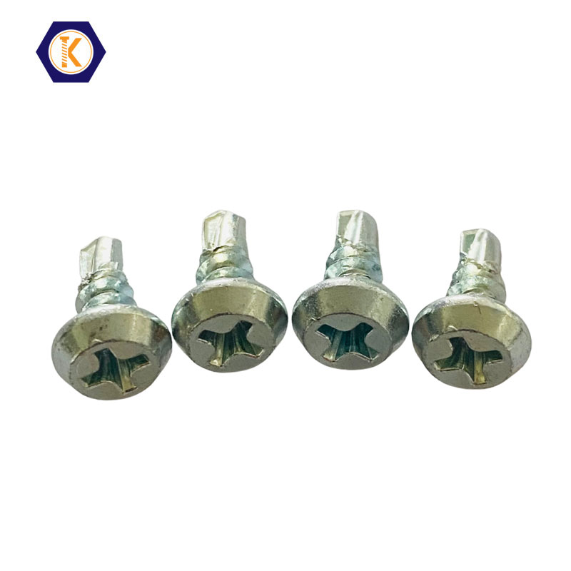 Hex Washer Head Self Drilling Screw with EPDM Washer Zinc Plated