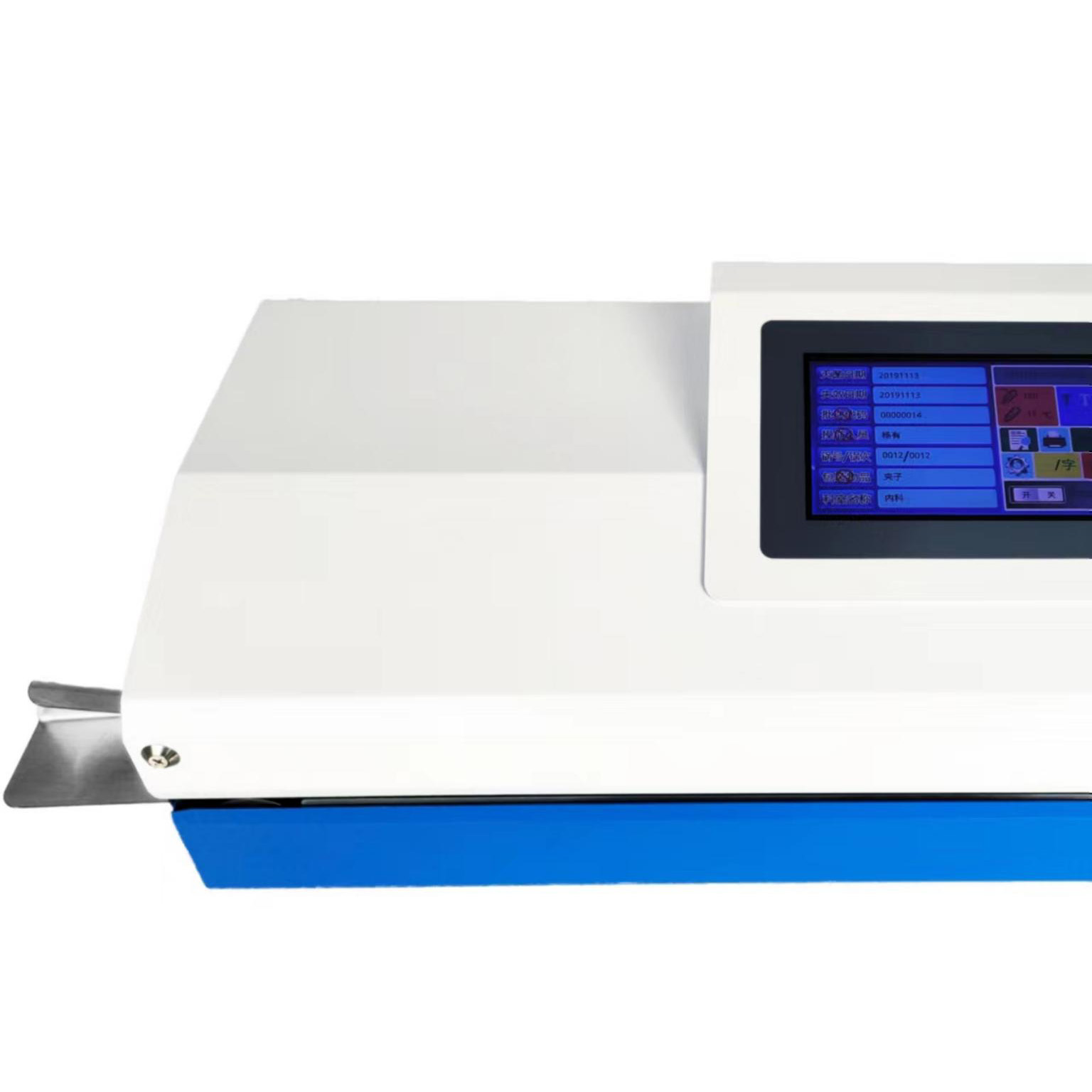 Dantų automatinė sandarinimo mašina su spausdintuvu ir instrumentų dėklu