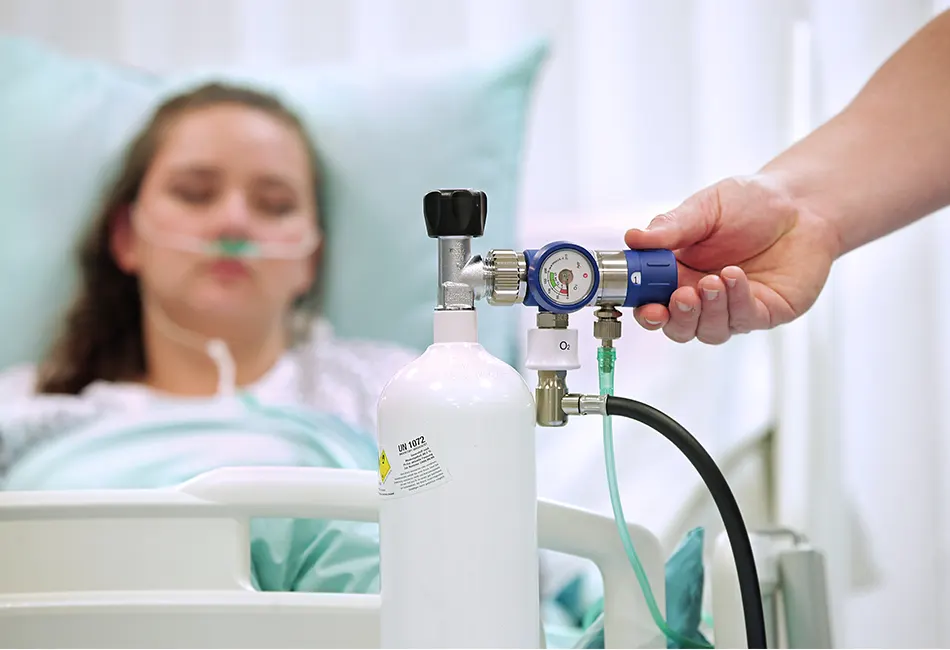 Sawetara sistem gas medis digunakake ing rumah sakit