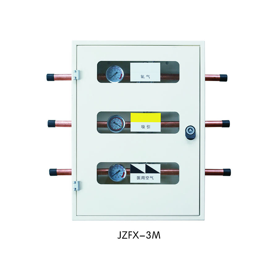 Three Pipes Medical Gas Zone Alarm Valve Box