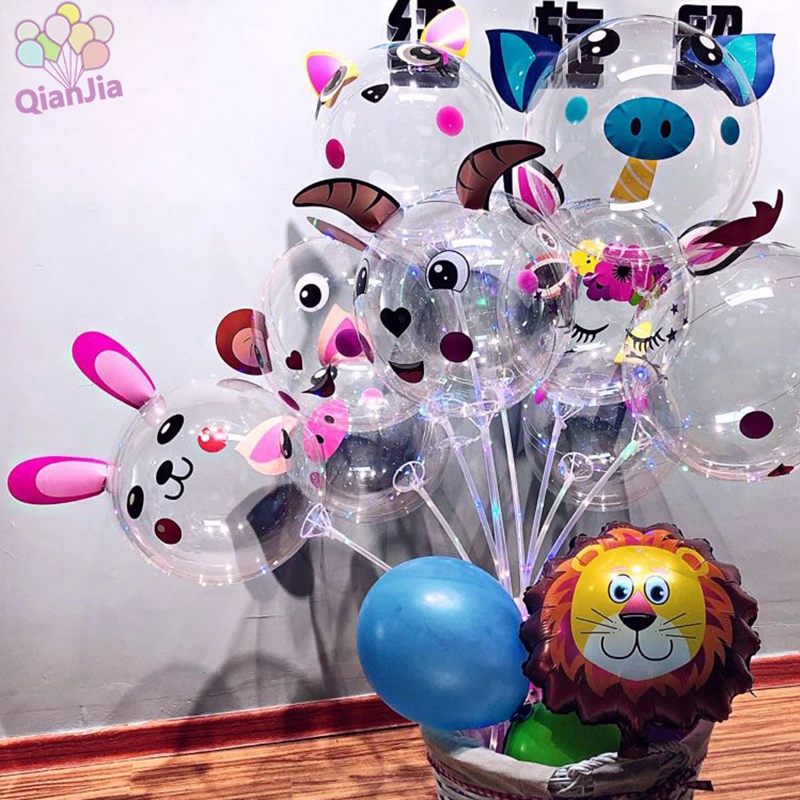 Custom Bobo Balloon with Cartoon Sticker