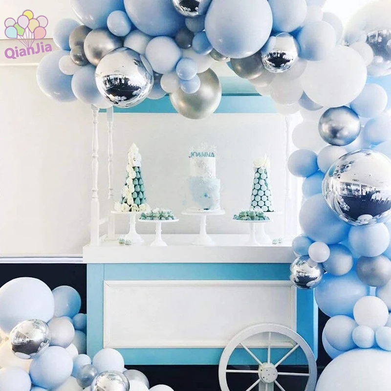 Blue Birthday Balloon Arch