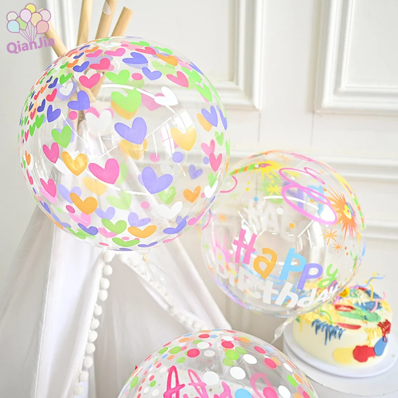 Custom printed Transparent Bobo Balloons