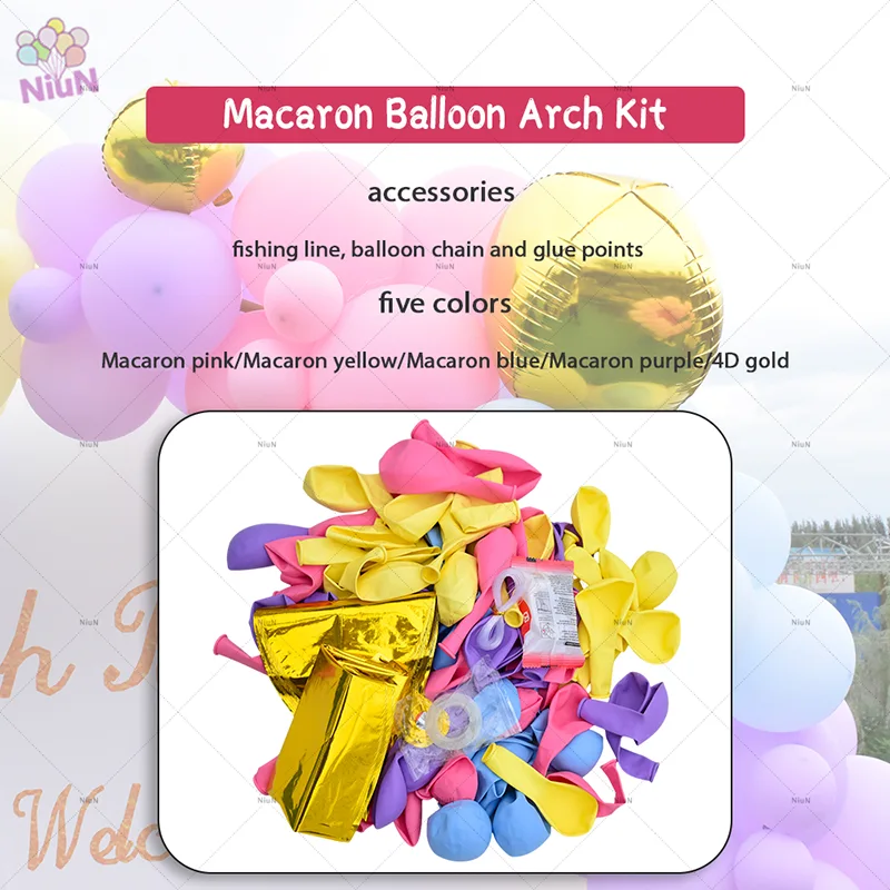 Lengkungan Balon Macaron