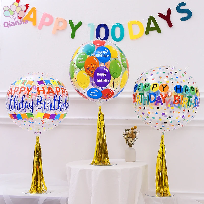 Custom printed Transparent Bobo Balloons