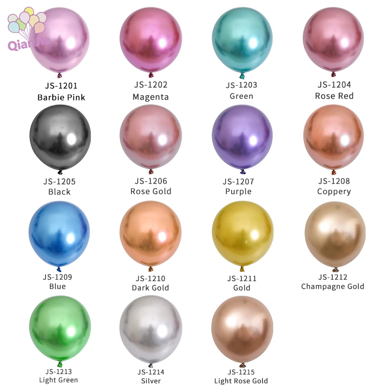 Metalliske lateksballonger