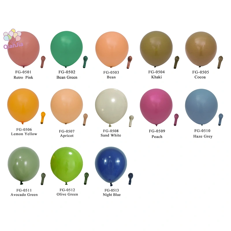 Retro zelené balónky