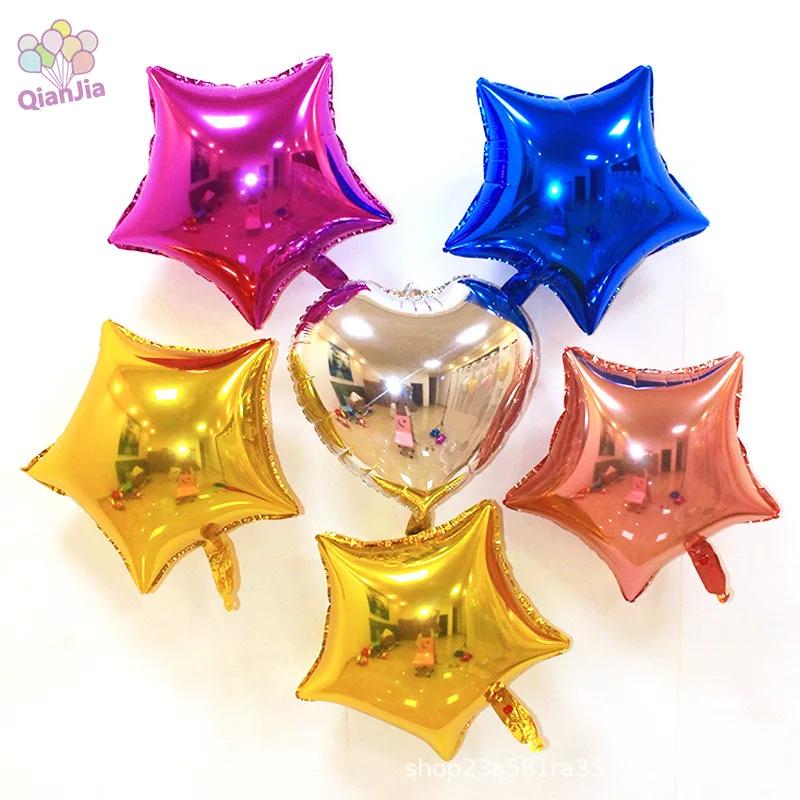 သေးငယ်သော Star Foil Balloons