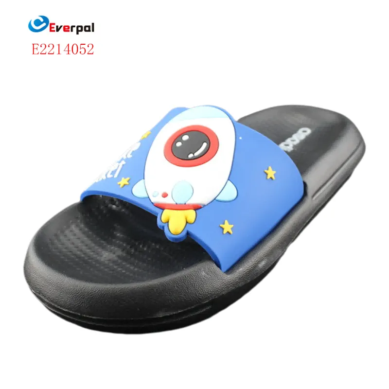 Cartoon Spaceman Summer Children Slides Shoes