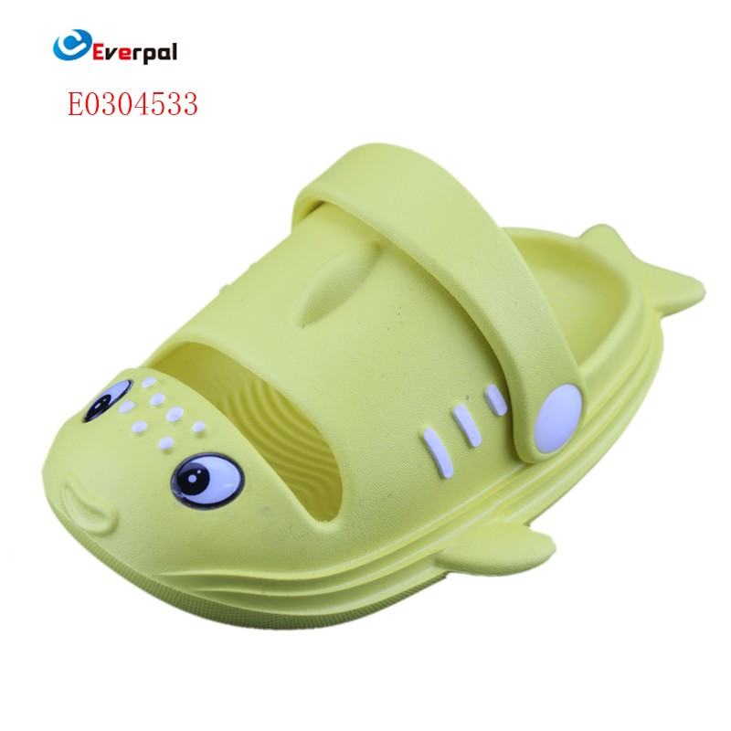 Fish Design Kids Close Toe -tossut