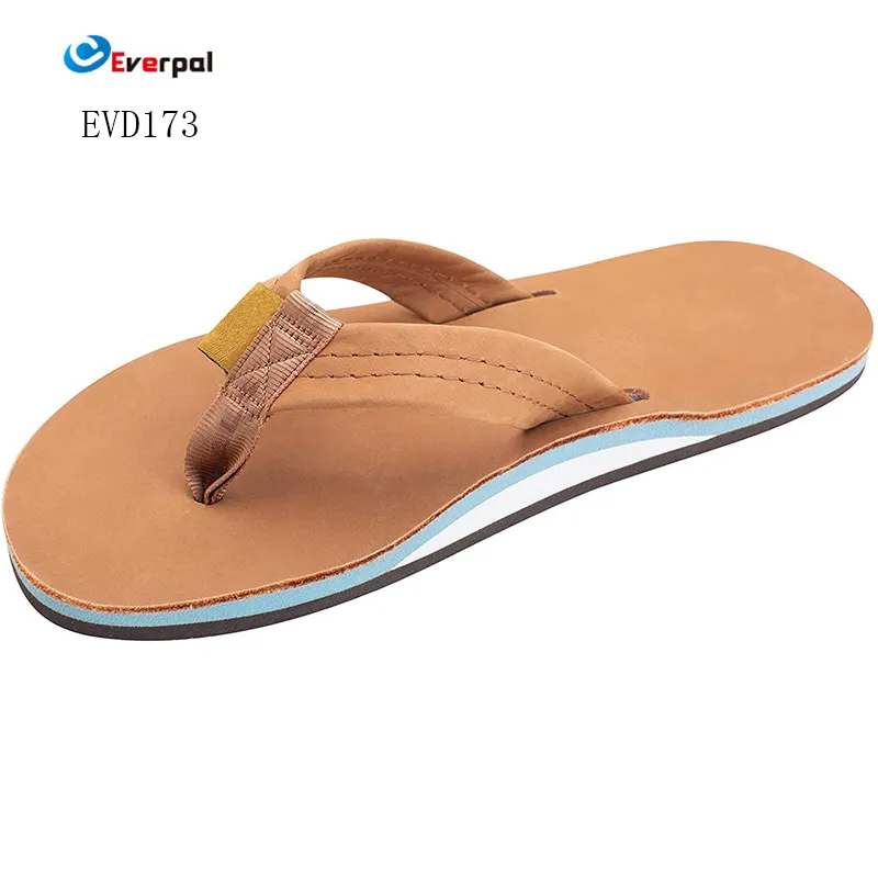 Men's Leather Flip Flops