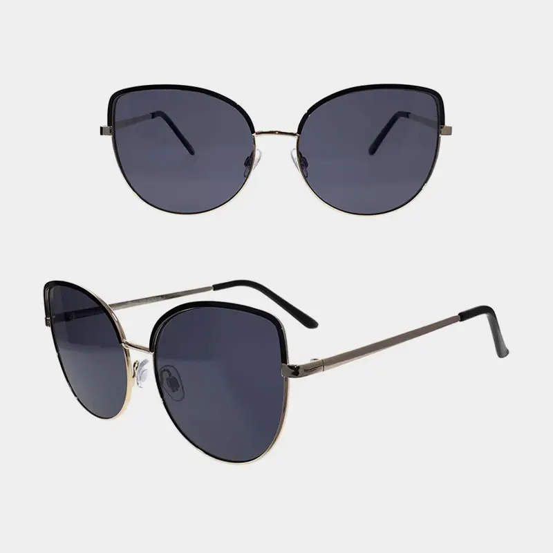 Cat Eye Fashion Metall Sonnenbrille für Damen
