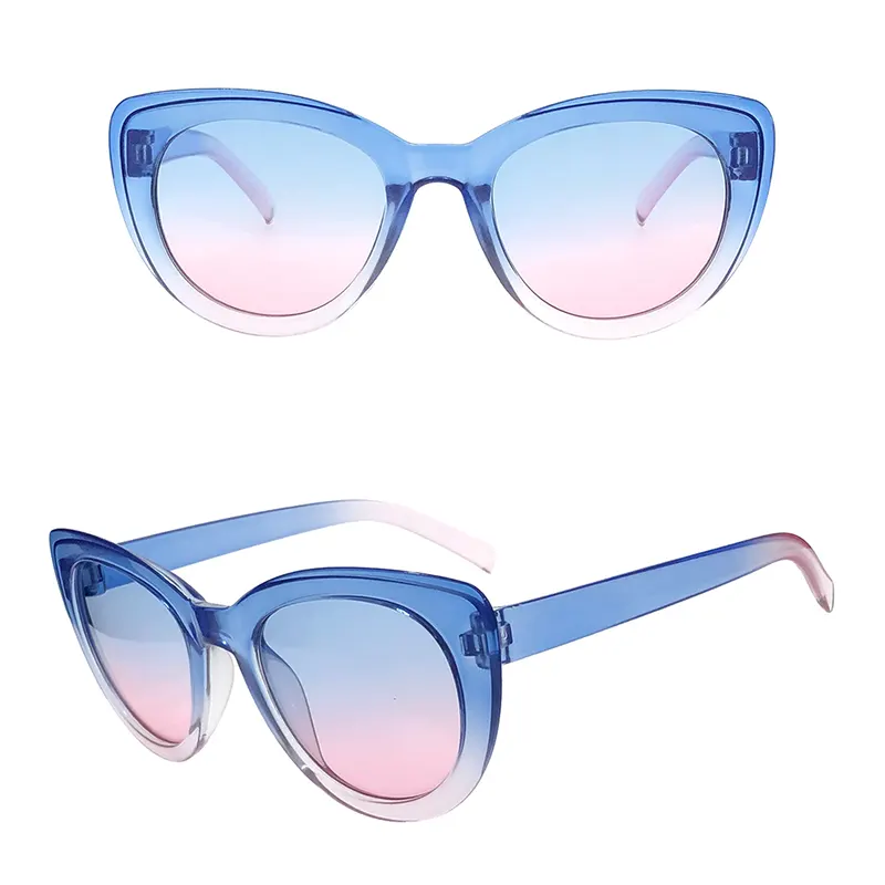 Cat Eye Ocean Lens Plastic Kids Sunglasses