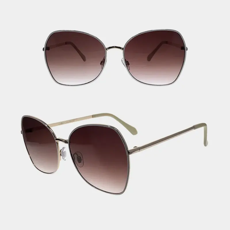 Designer-Mode-Sonnenbrille aus Metall