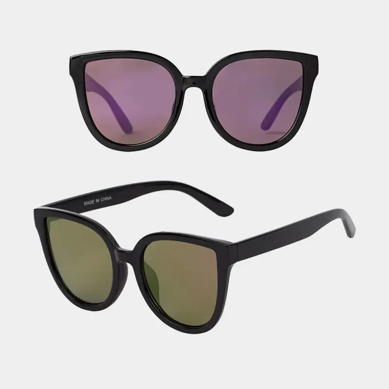 Mode schwarze Kunststoff-Sonnenbrille