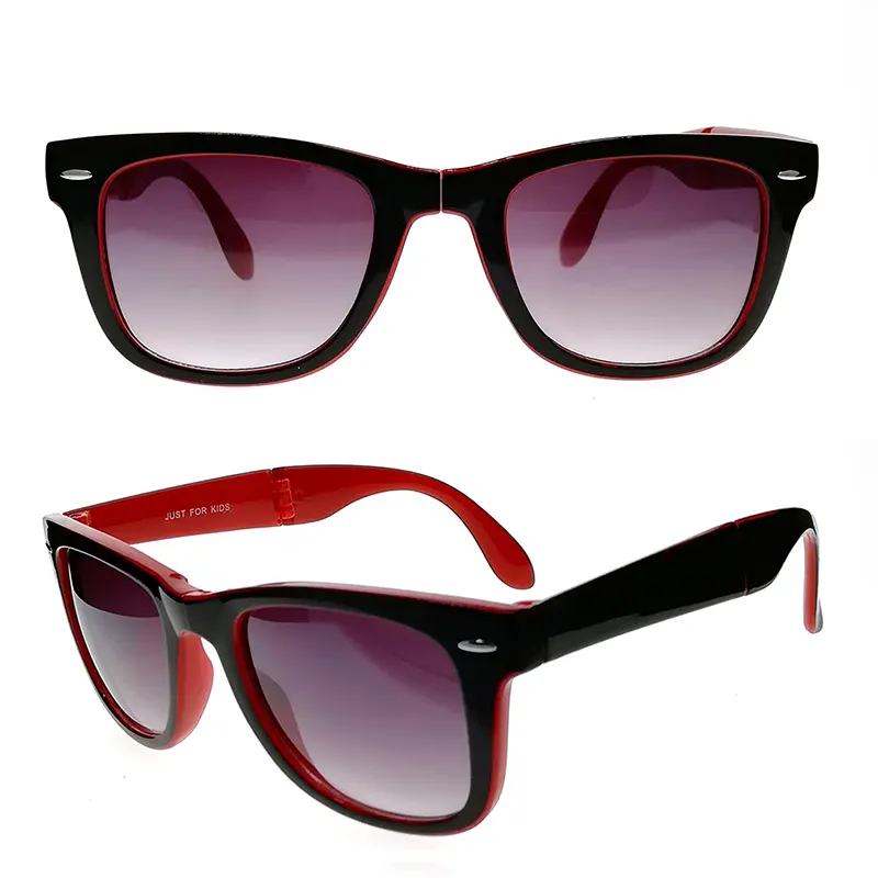 Foldable Kids Sunglasses Plastic Frame
