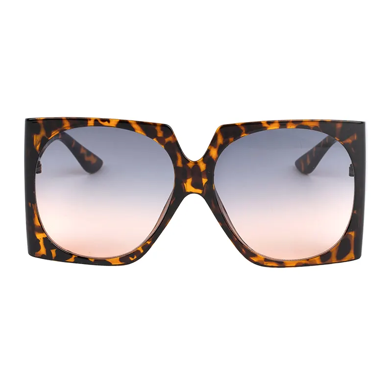 Модни пластични очила за сонце со голема рамка