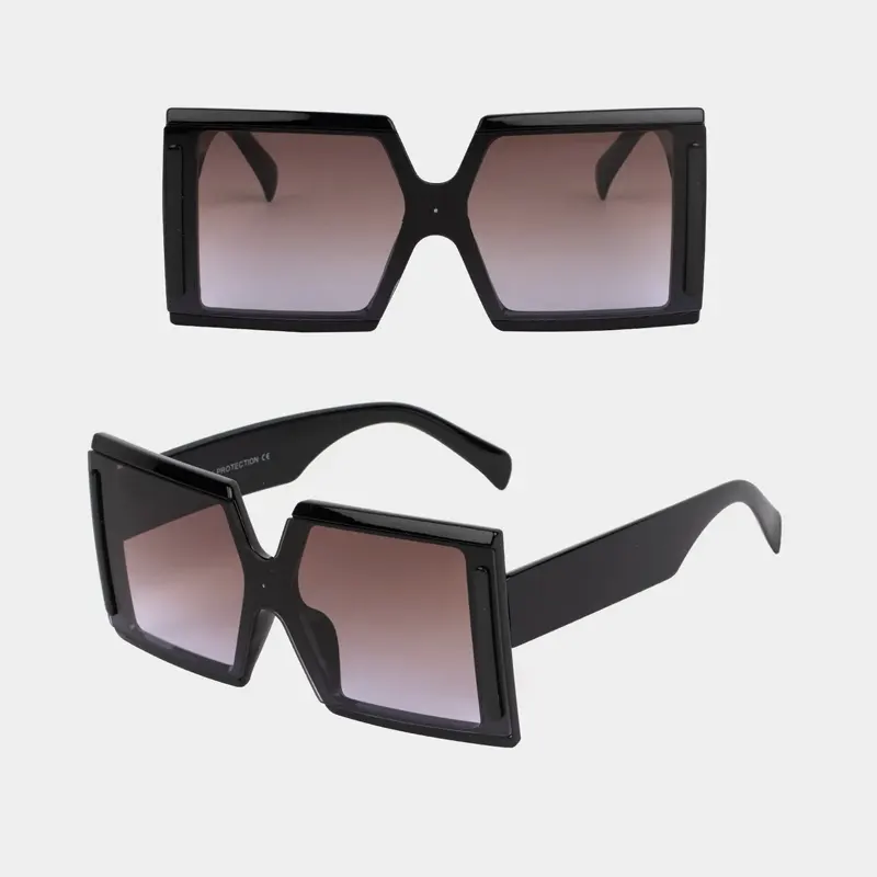 Übergroße Mode-Sonnenbrille aus Kunststoff