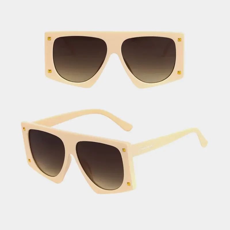 Übergroße Kunststoff-Sonnenbrille Damen