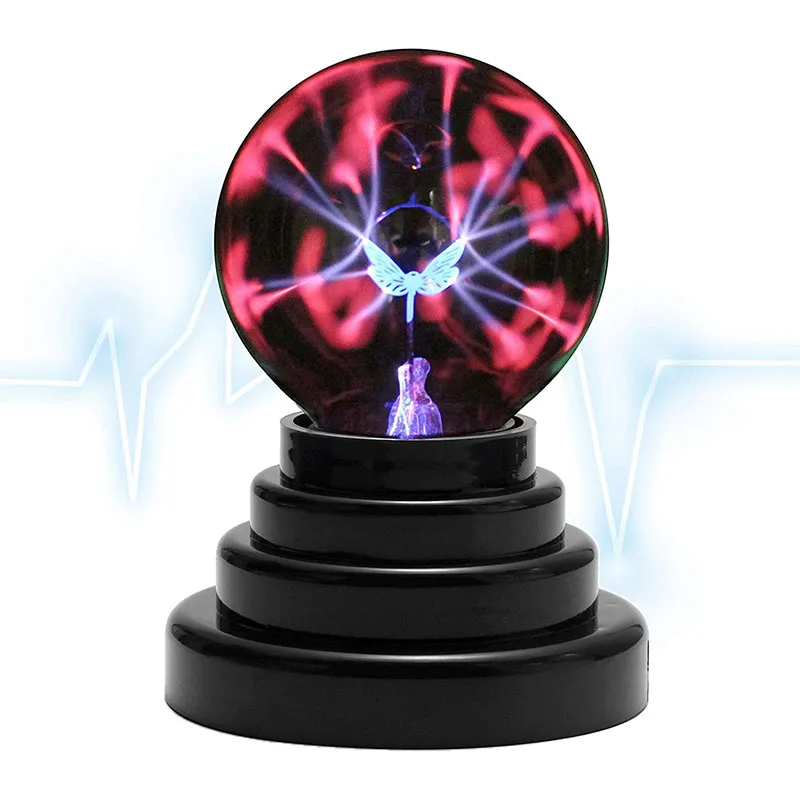 3 Inch Plasma Ball with Butterfly Wick