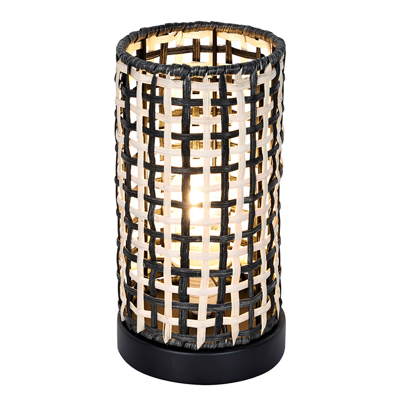 Lampe de Table Tissage de Bambou