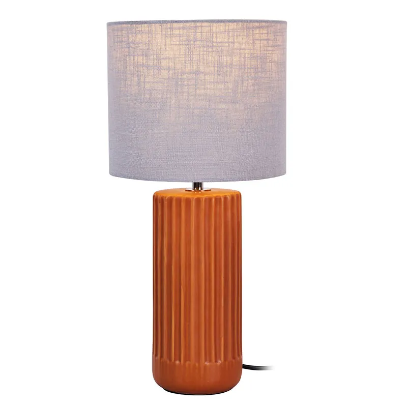 Ceramic LED Table Lamp with Fabric Shade