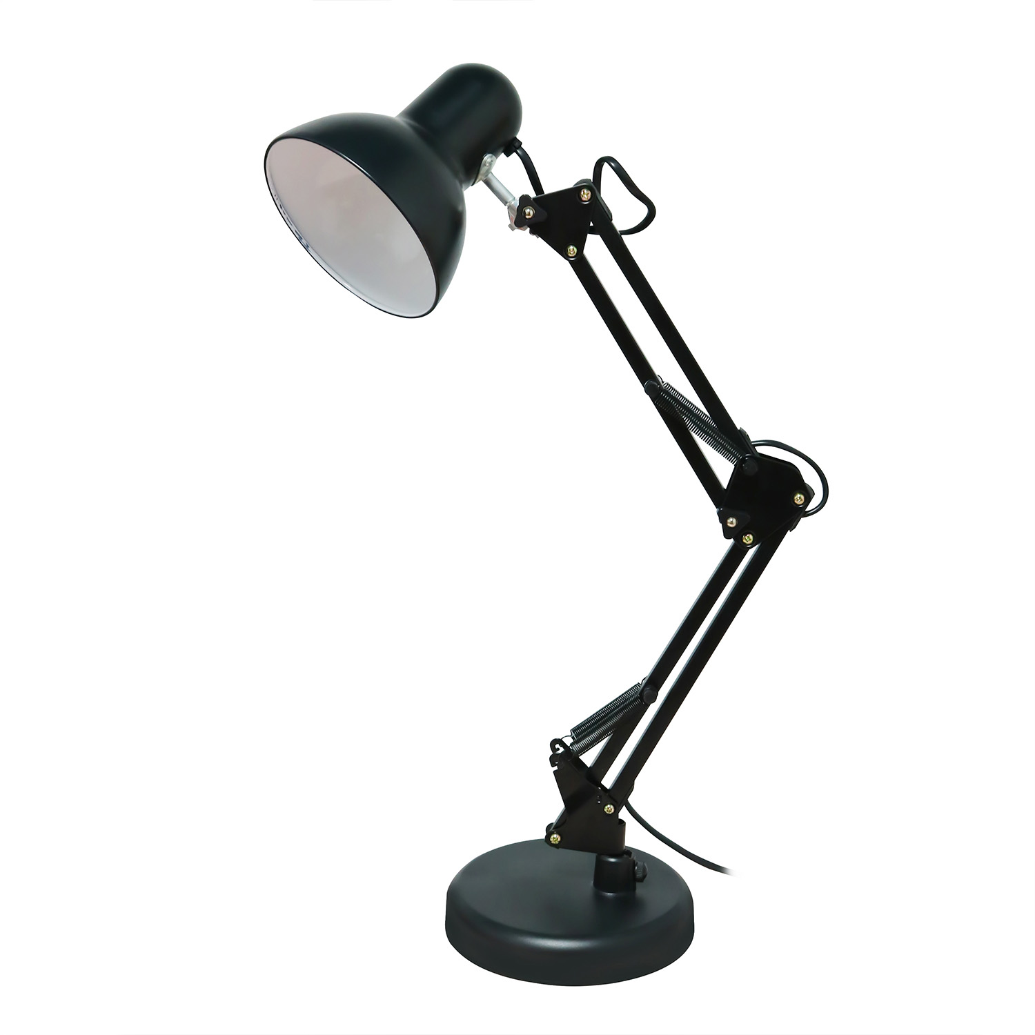 Classic metal table lamp na may E27/E26 na bumbilya