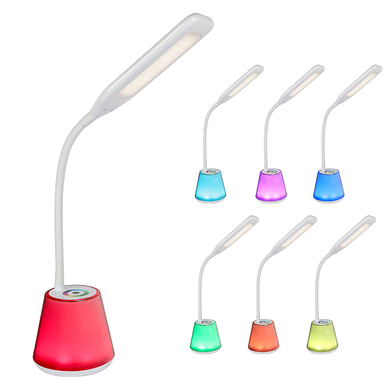 Skrivbordslampa med RGB Step Dimmer
