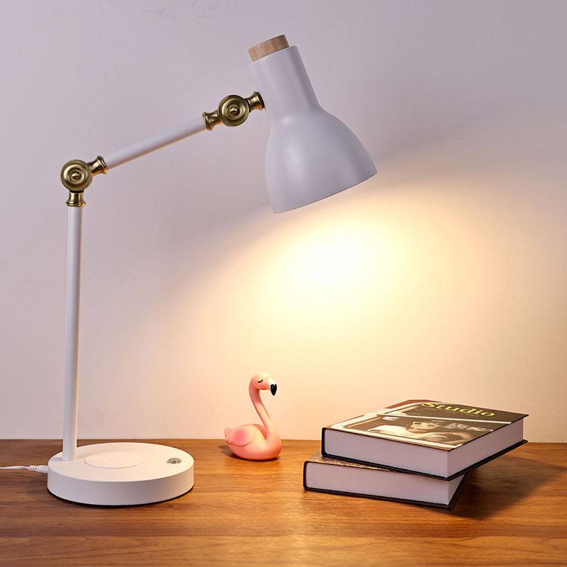 Hopfällbar bordslampa med E27-lampor