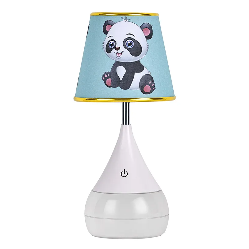 LED Desk Lamp na may Bear Fabric Shade