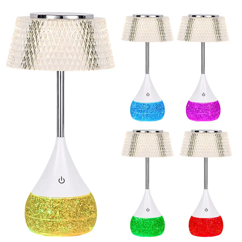 Luxury Hotel Desk Lamp with Crystal Shade