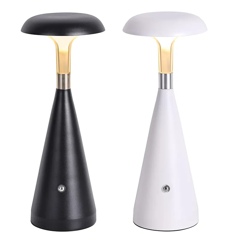 Modernong Luxury LED Desk Lamp na May Mushroom Shade