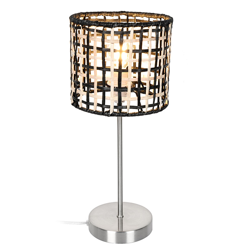Bamboo Weave asztali lámpa fém talppal