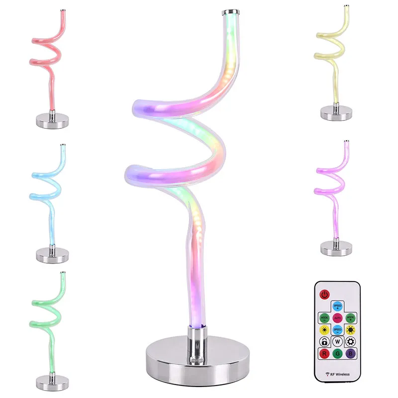 Night Light LED Desk Lamp na may RGB Light