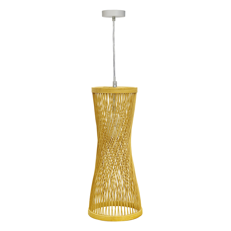 pendant light with bamboo