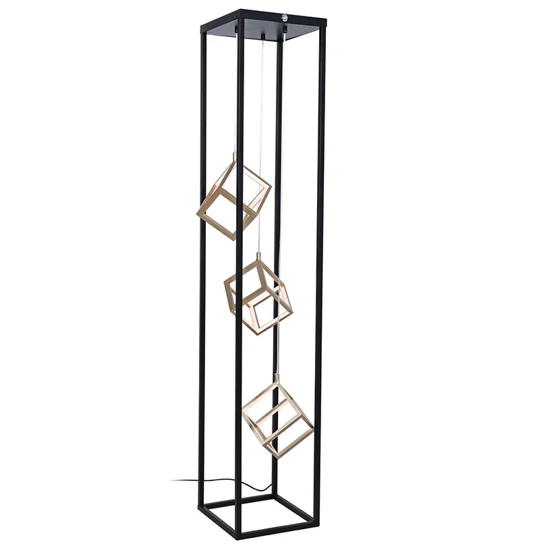 Rectangle Floor Lamp with Square LED