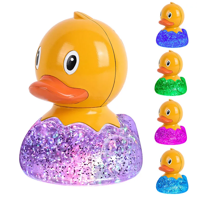 RGB Duck Lamp with Glitter Liquid